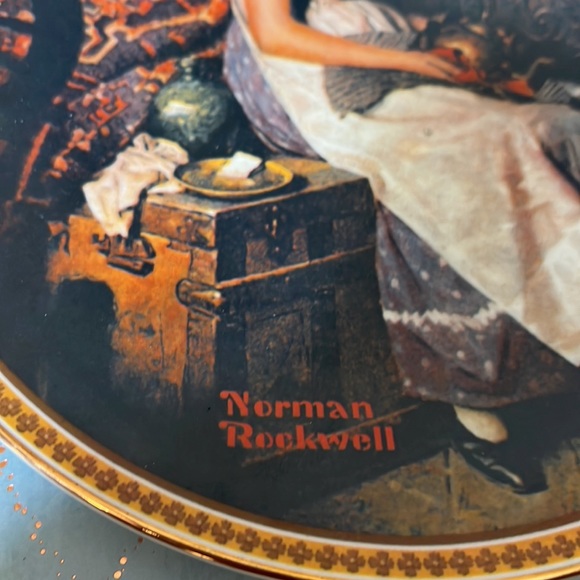 Norman Rockwell “Dreaming InThe Attic” Plate #2 - Picture 2 of 5